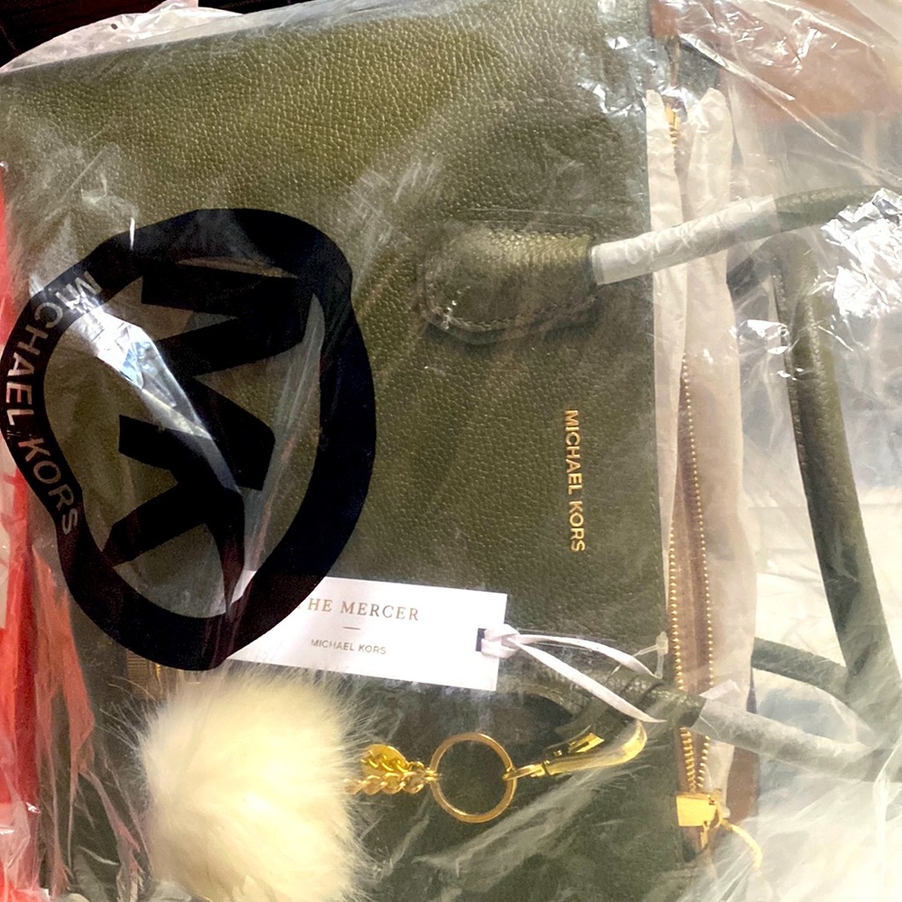 New green MK handbag